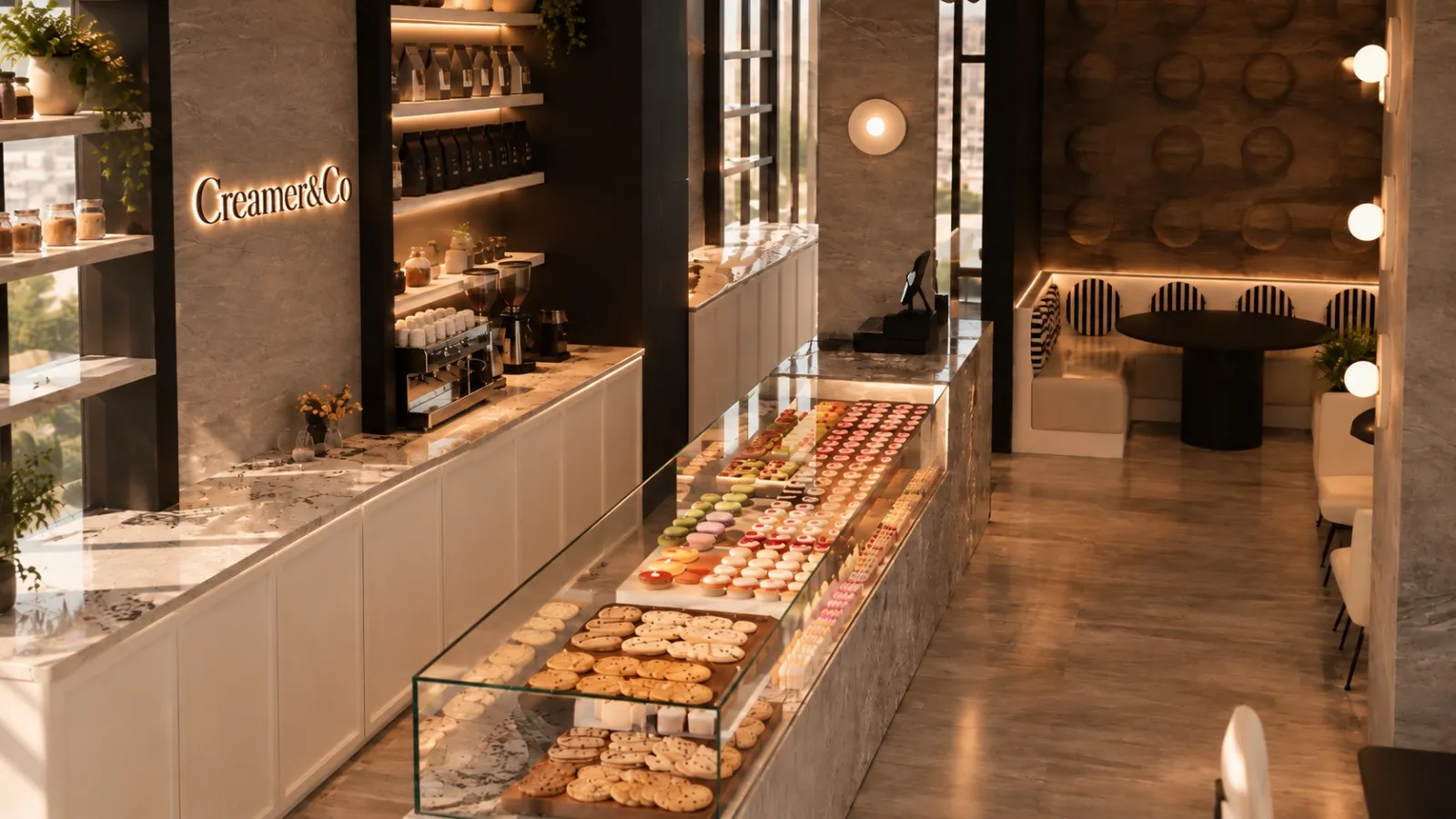 The Creamer&Co. kahve tezgâhı